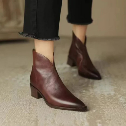 Natalia | Eleganckie Damskie Botki na Niskim Obcasie