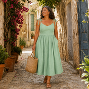 Alicia | Summer Midi Cotton Dress