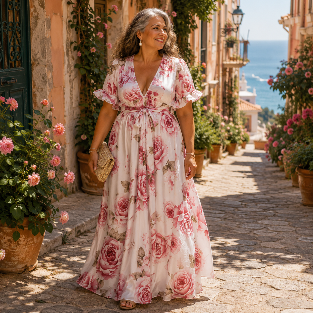 Celeste | Rose Maxi Dress