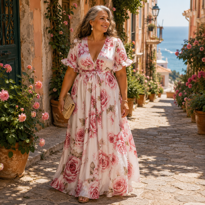 Celeste | Rose Maxi Dress