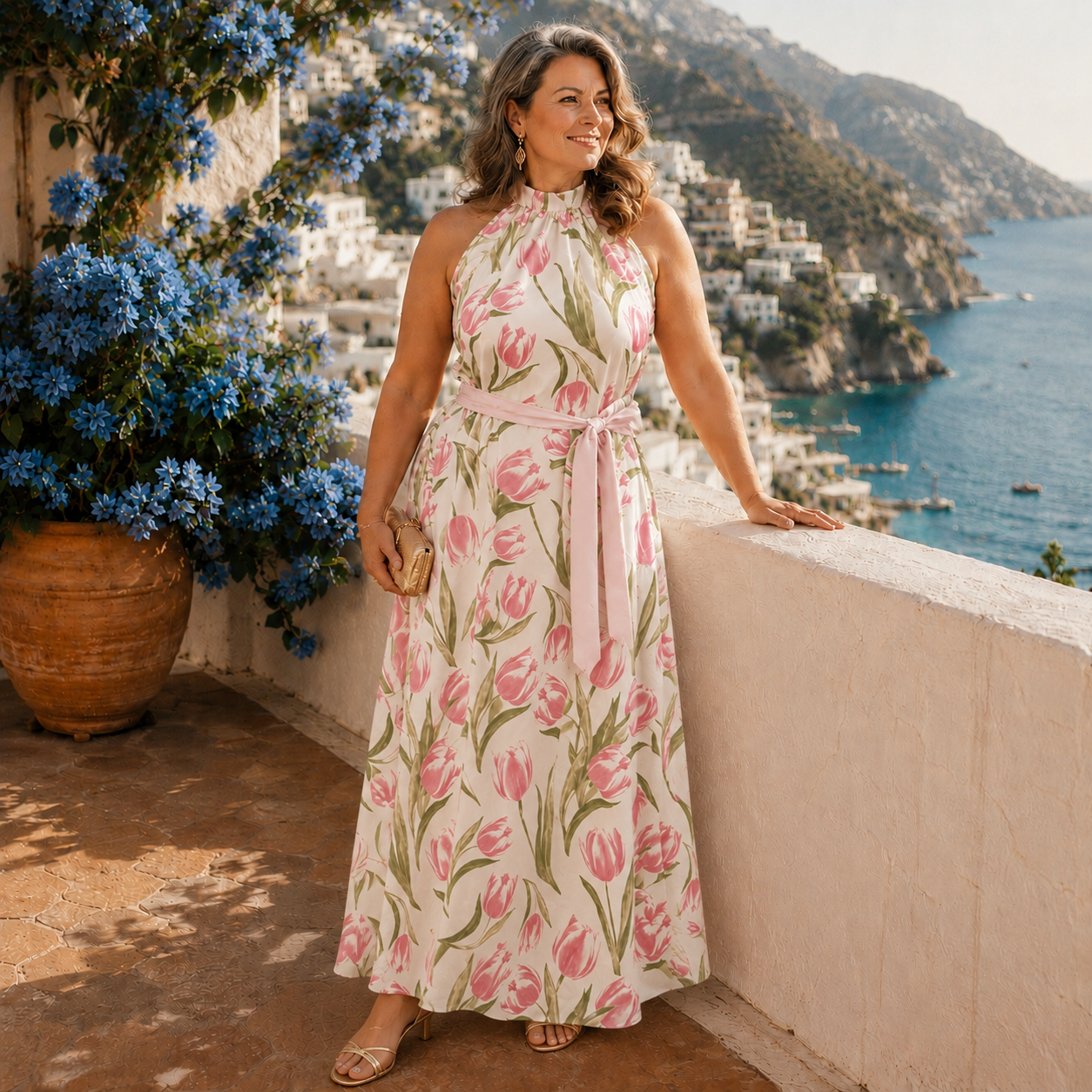 Rosa | Halter Maxi Dress