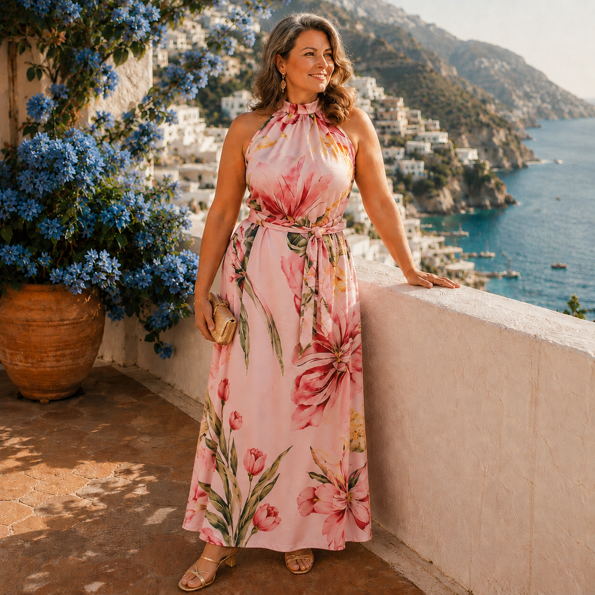 Rosa | Halter Maxi Dress
