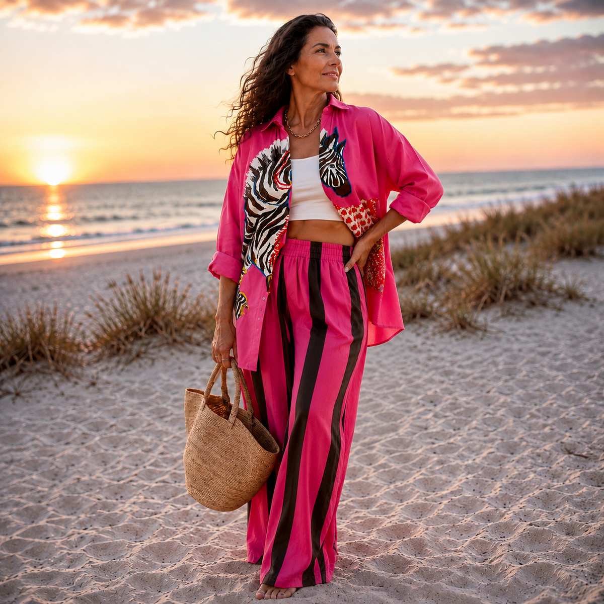 Morena | Ocean Print Relaxed Co-Ord Set