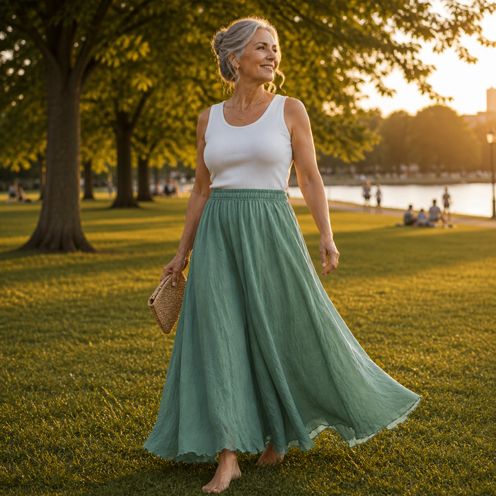 Aurelia | Flowing Chiffon Maxi Skirt