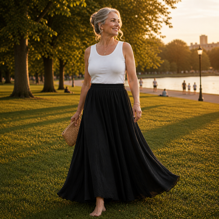 Aurelia | Flowing Chiffon Maxi Skirt