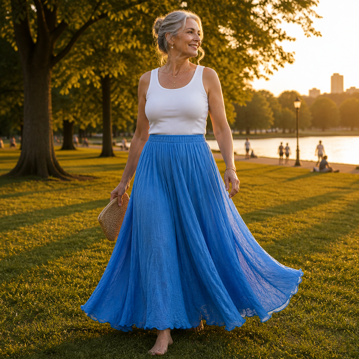 Aurelia | Flowing Chiffon Maxi Skirt