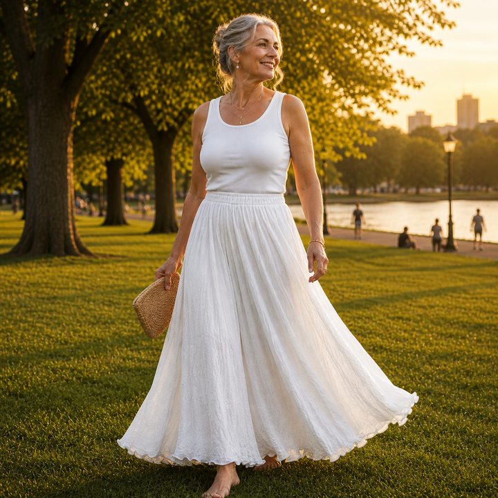 Aurelia | Flowing Chiffon Maxi Skirt