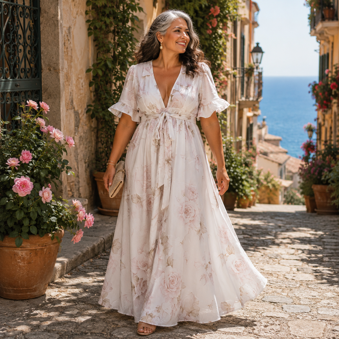 Celeste | Rose Maxi Dress