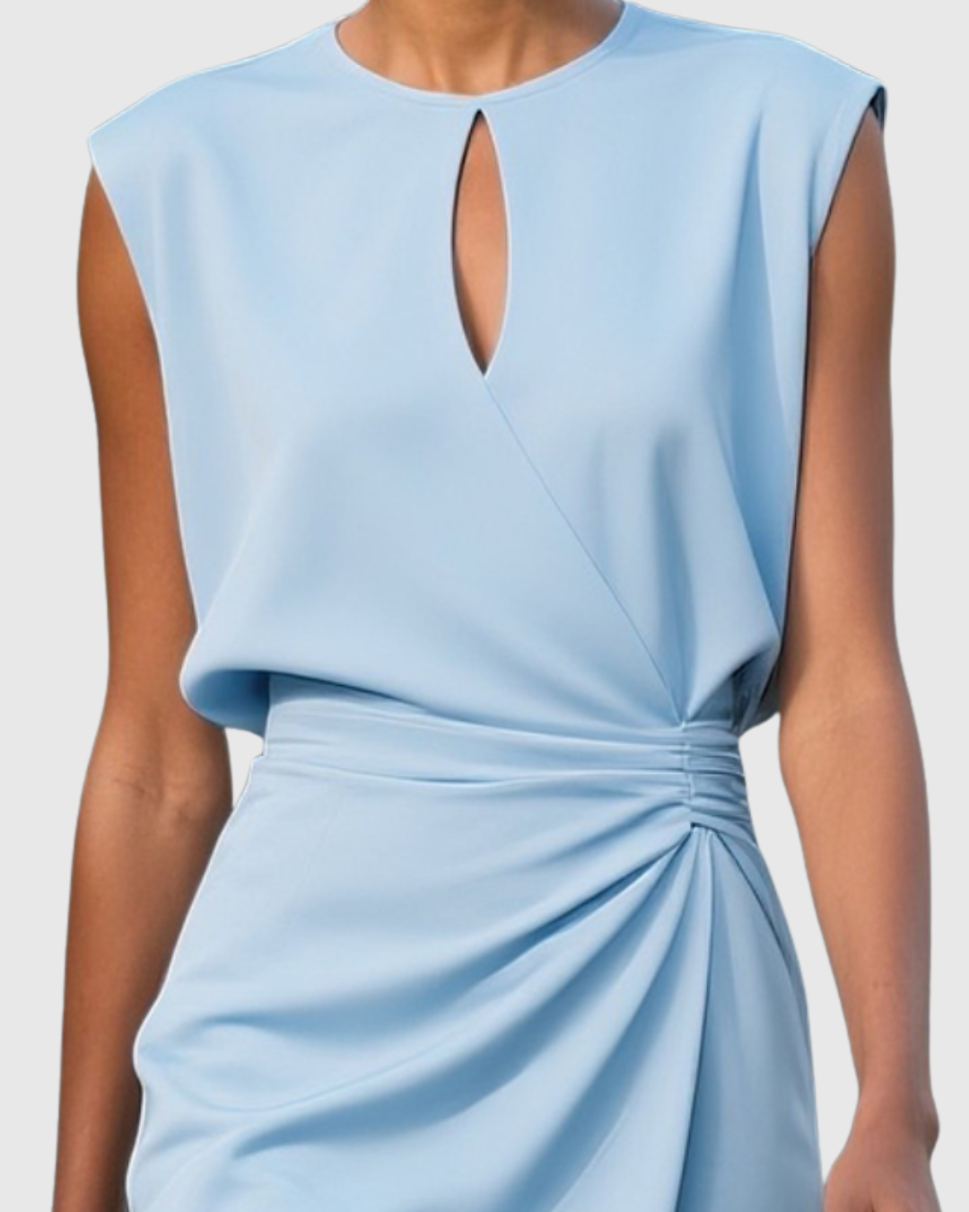 Celina | Elegancka sukienka midi z marszczeniem w talii
