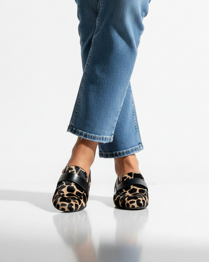 Louise | Leopard Moccasins Loafers