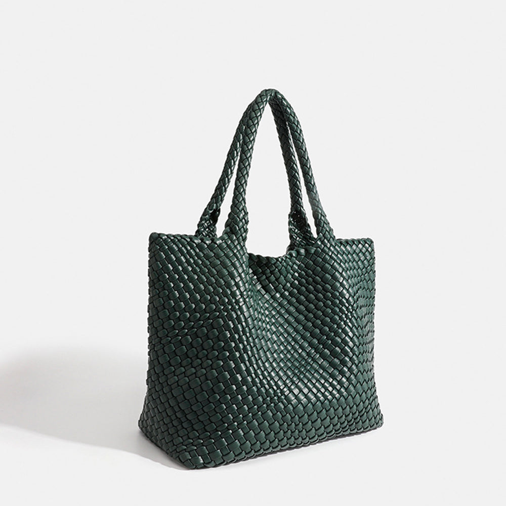 Marcelina | Duża pleciona torebka shopper