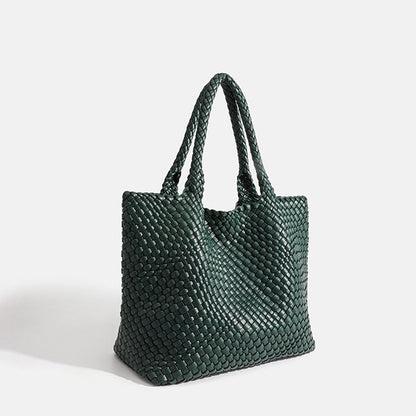 Marcelina | Duża pleciona torebka shopper