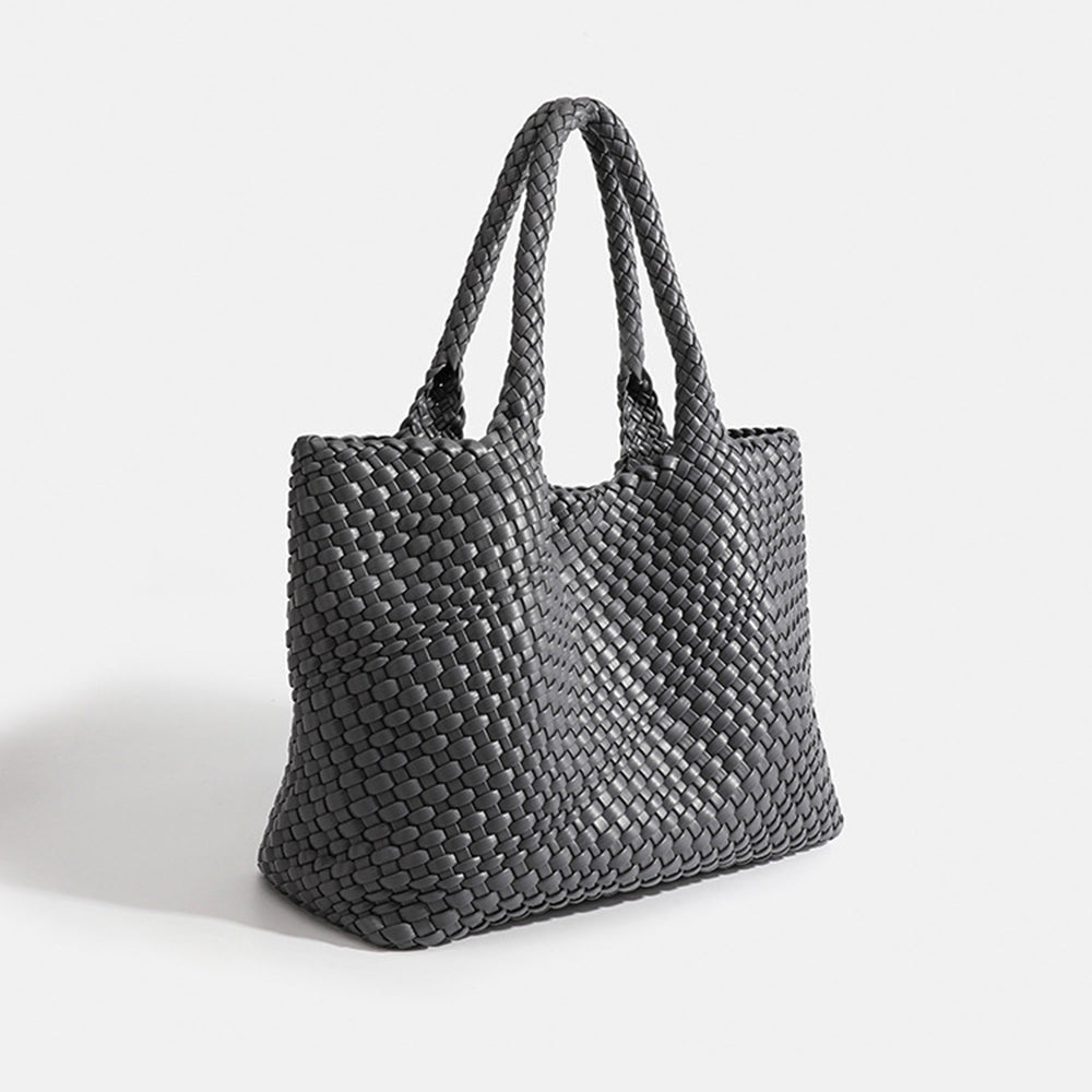 Marcelina | Duża pleciona torebka shopper
