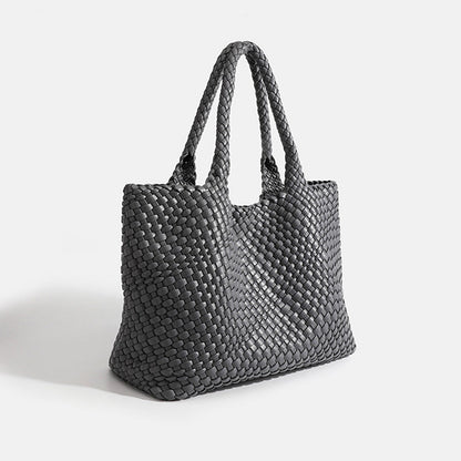 Marcelina | Duża pleciona torebka shopper