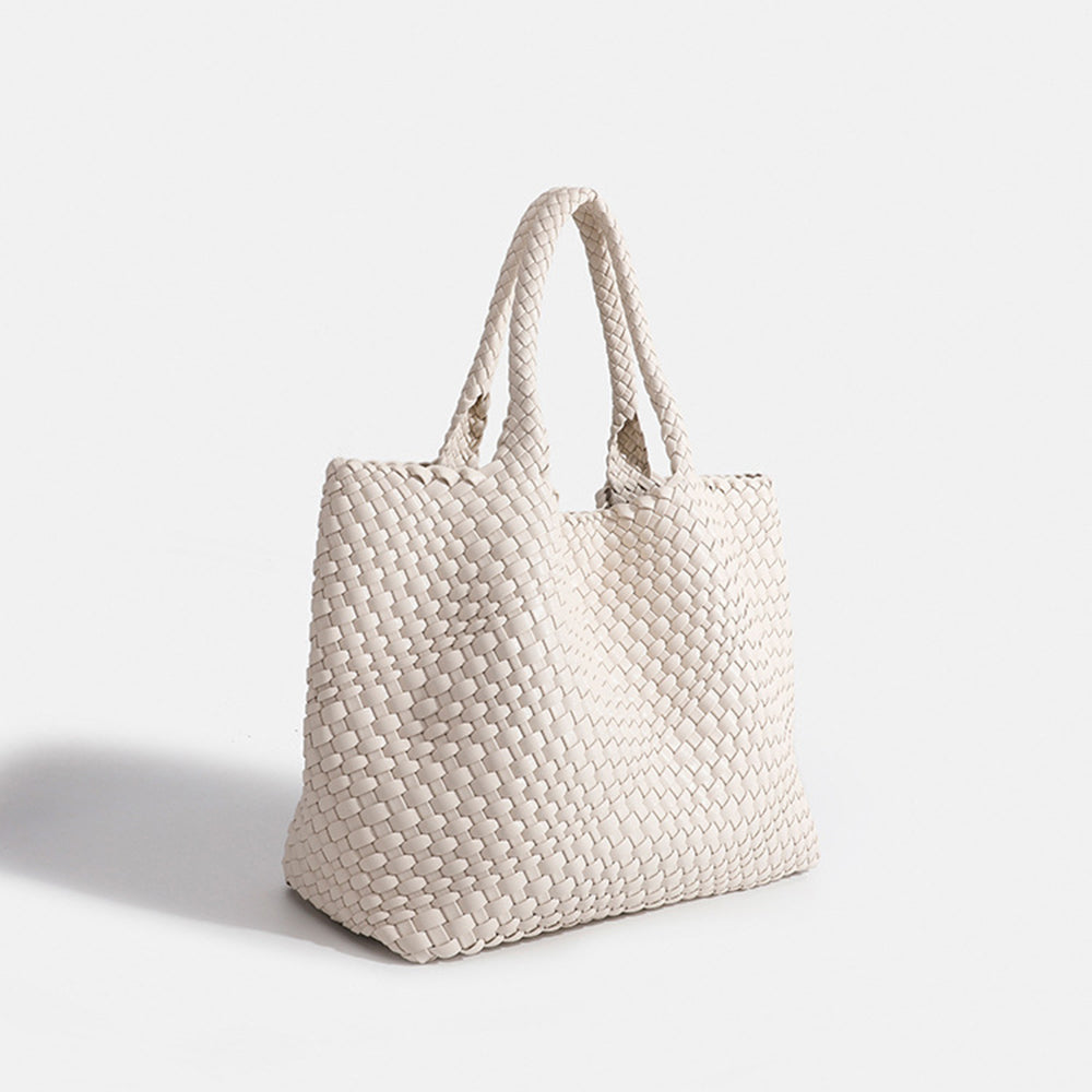 Marcelina | Duża pleciona torebka shopper