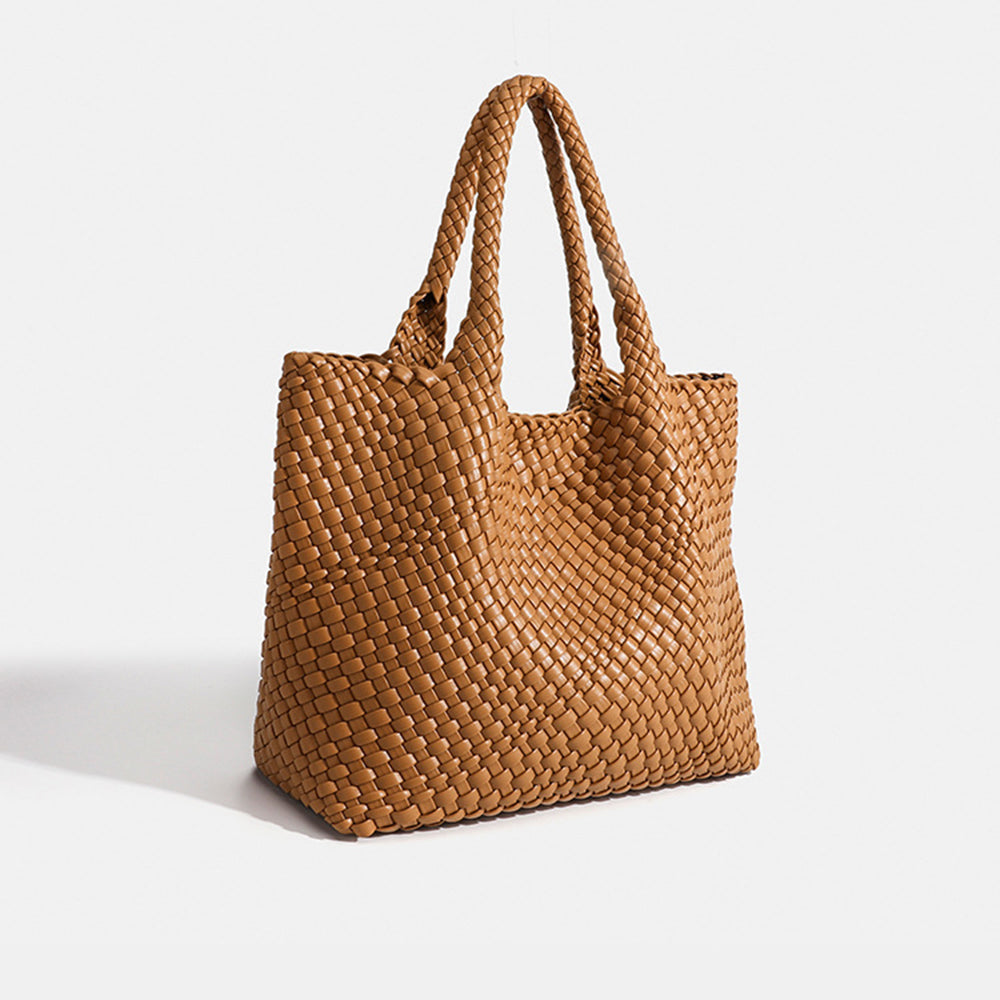 Marcelina | Duża pleciona torebka shopper