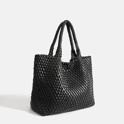 Marcelina | Duża pleciona torebka shopper