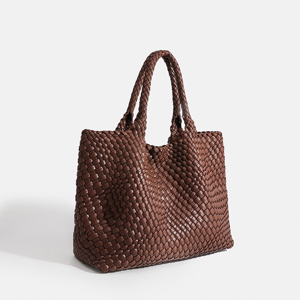 Marcelina | Duża pleciona torebka shopper
