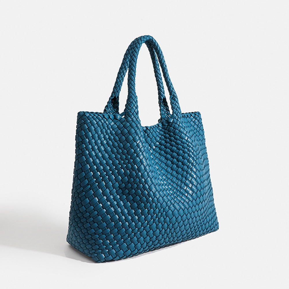 Marcelina | Duża pleciona torebka shopper