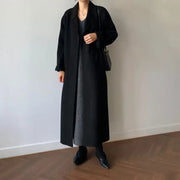 Karolina | Elegancki Damski Płaszcz Zimowy z Wełny z Paskiem
