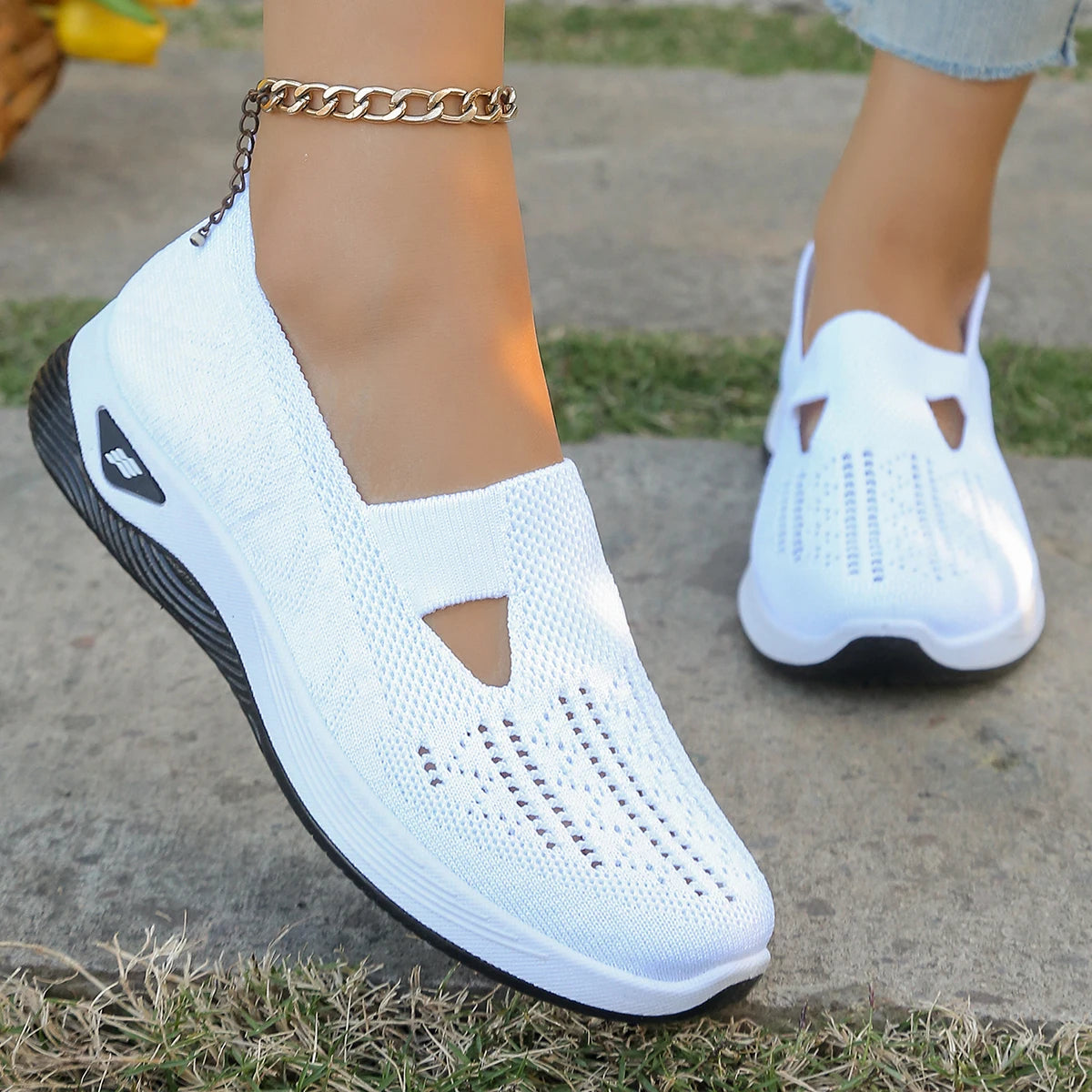 Donna | Slip-Ons Breathable Walking Shoes