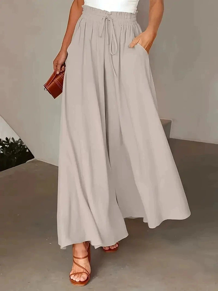 Joanne | Wide Leg Bohemian Skort Trousers