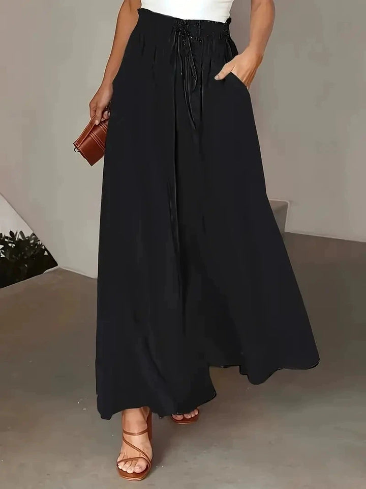 Joanne | Wide Leg Bohemian Skort Trousers