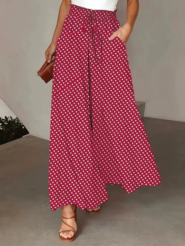 Joanne | Wide Leg Bohemian Skort Trousers