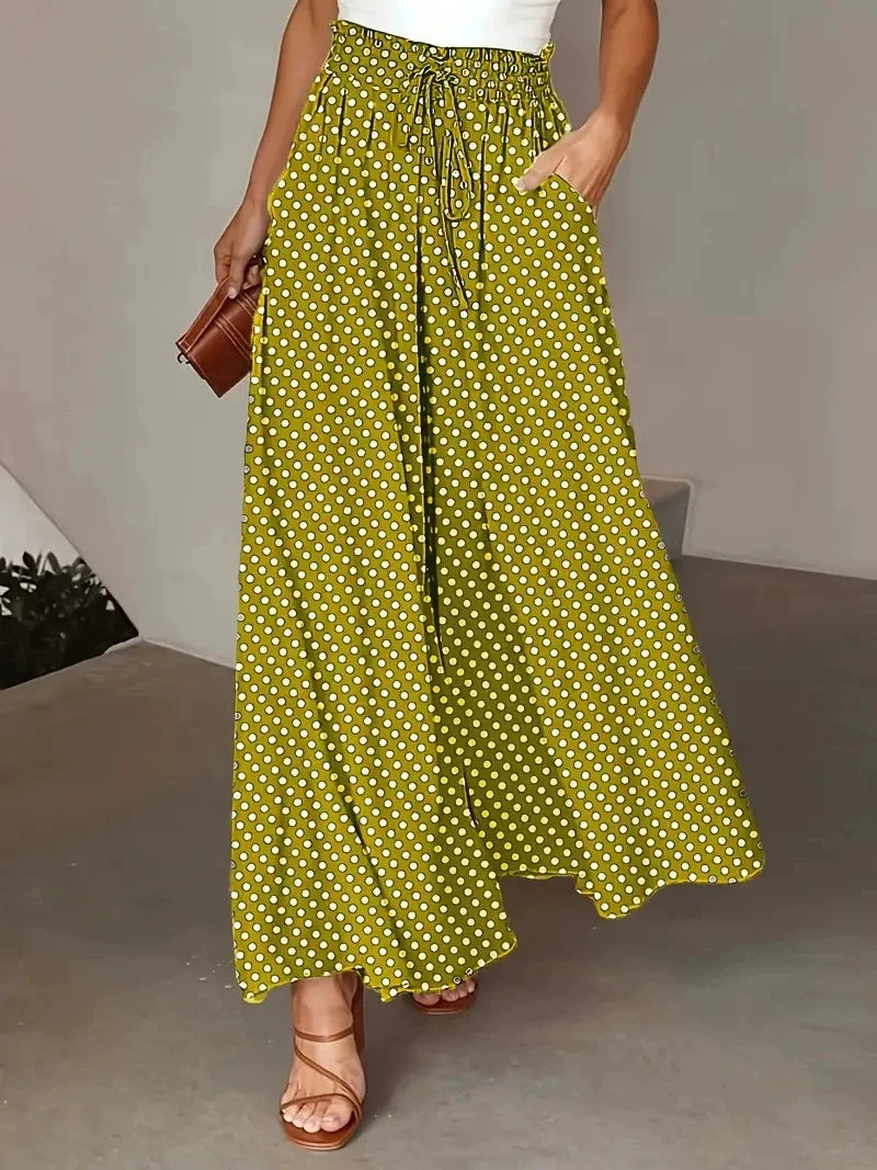 Joanne | Wide Leg Bohemian Skort Trousers