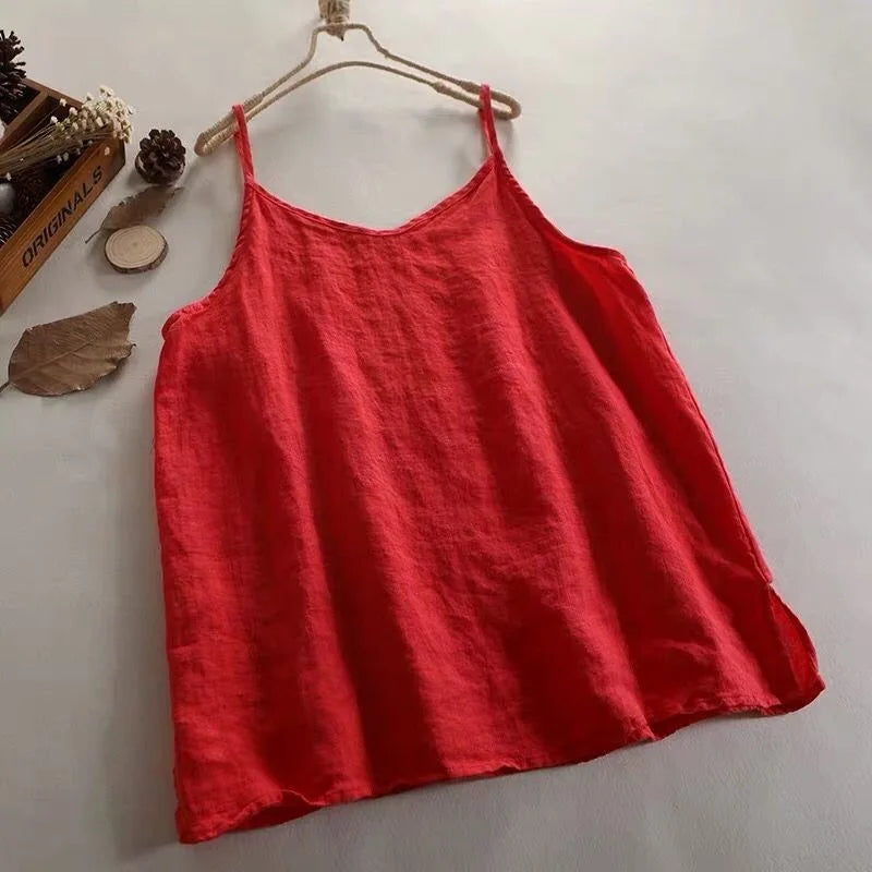 Diana | Linen Cotton Camisole Top