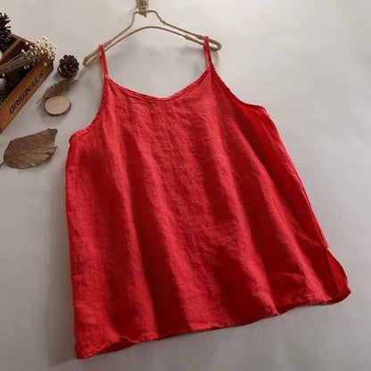 Diana | Linen Cotton Camisole Top