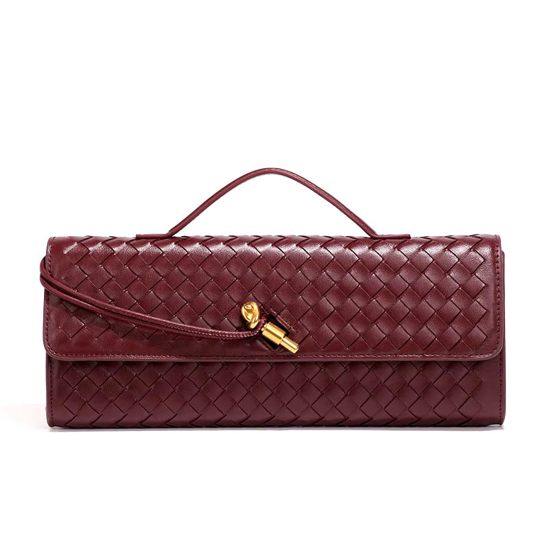 Kinga | Elegancka Pleciona Kopertówka z Wegańskiej Skóry