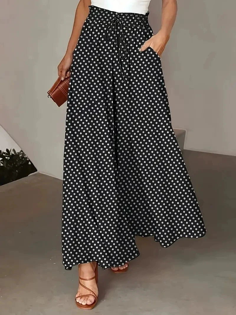 Joanne | Wide Leg Bohemian Skort Trousers